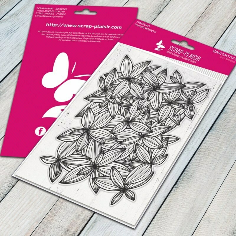 Set de 1 tampons clear feuilles - 10x15cm Set de 1 tampons clear feuilles - 10x15cm