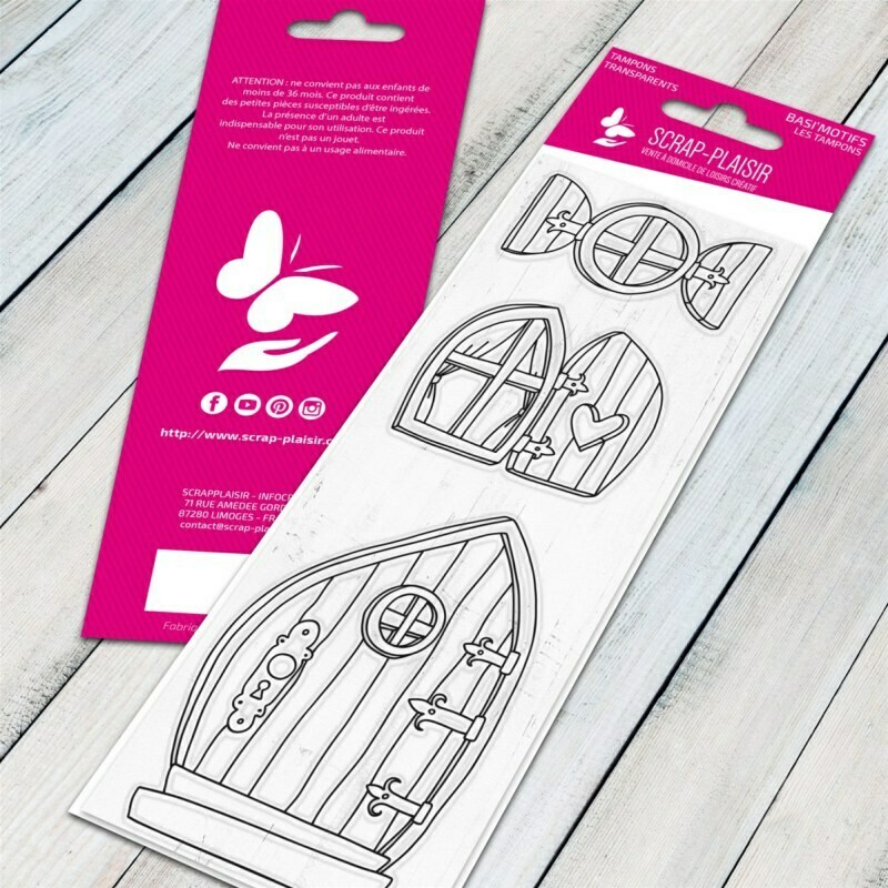 Set de tampons clear portes enchantées - 13x5,5cm Set de tampons clear portes enchantées - 13x5,5cm