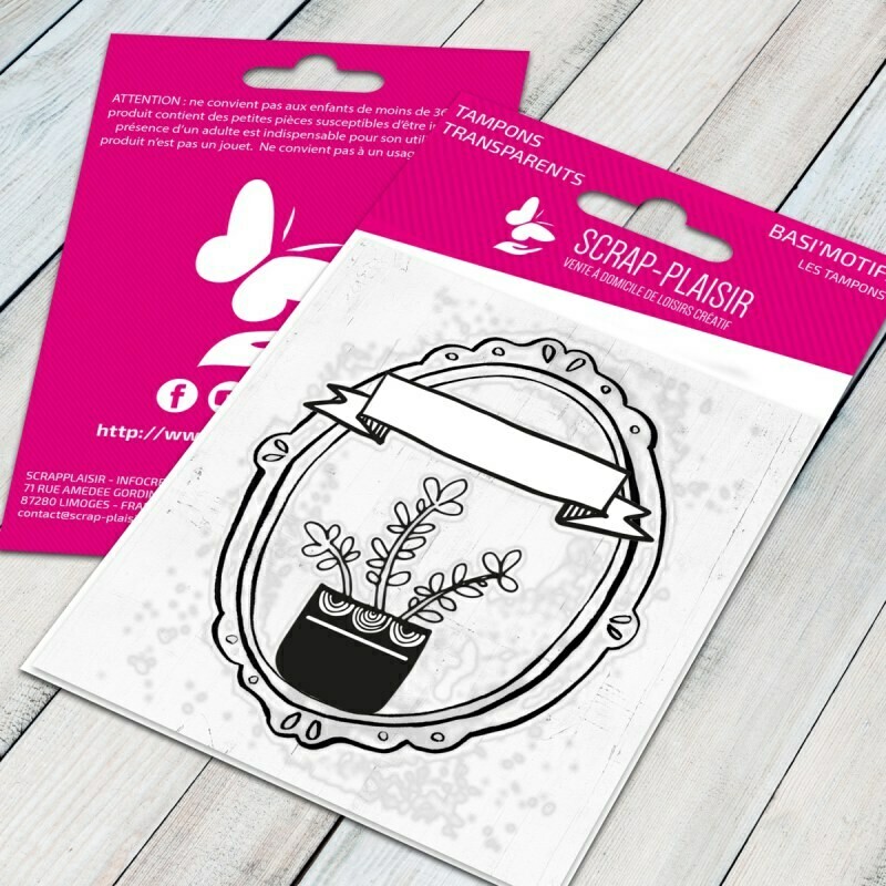 Set de 1 tampons clear portrait de belle plante - 7,5x7cm Set de 1 tampons clear portrait de belle plante - 7,5x7cm