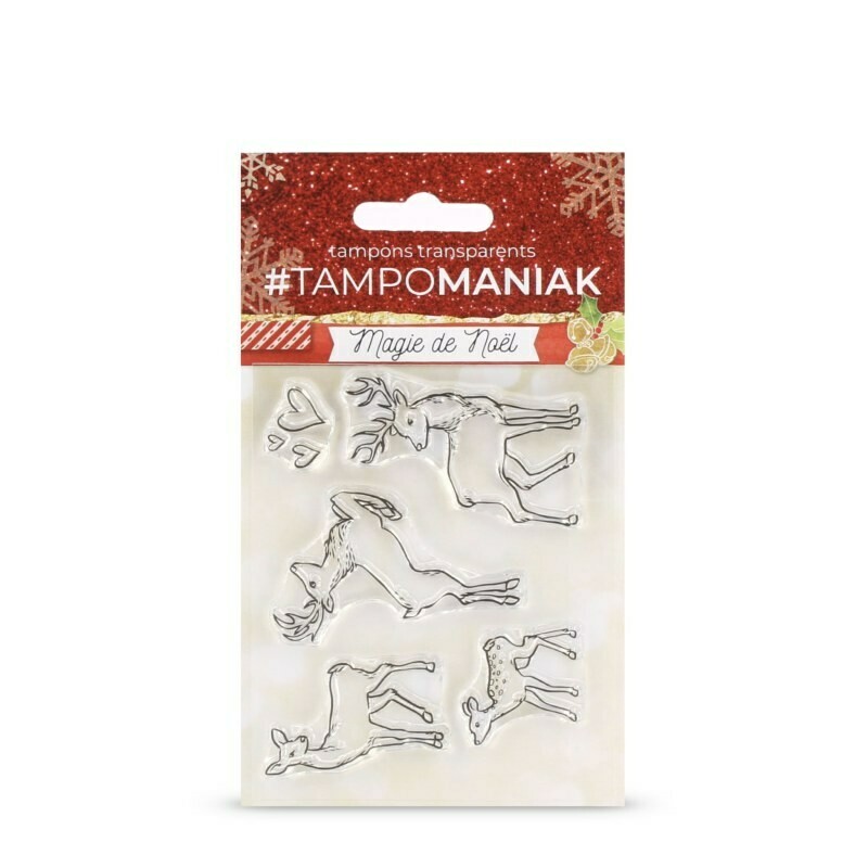 Set de tampons clear Cerf faon biche - 10x8cm Set de tampons clear Cerf faon biche - 10x8cm