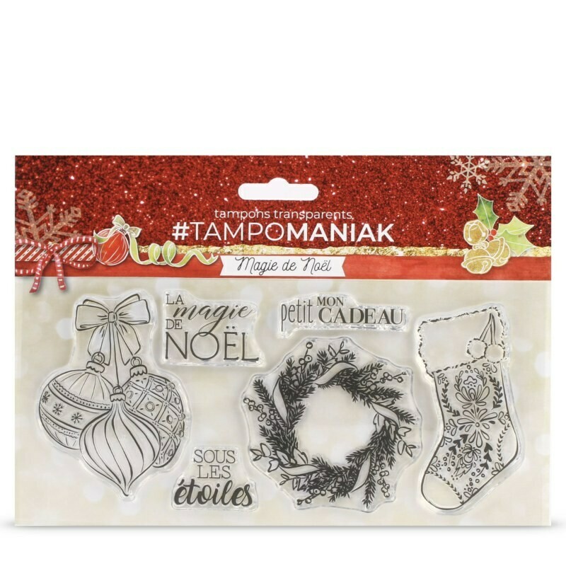 Set de tampons clear Décorations de noël - 10x21cm Set de tampons clear Décorations de noël - 10x21cm