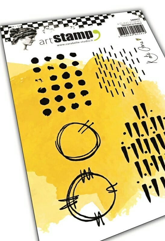 Set de tampons cling A6 : Grungy patterns by Kate Crane - 10x15cm Set de tampons cling A6 : Grungy patterns by Kate Crane - 10x15cm