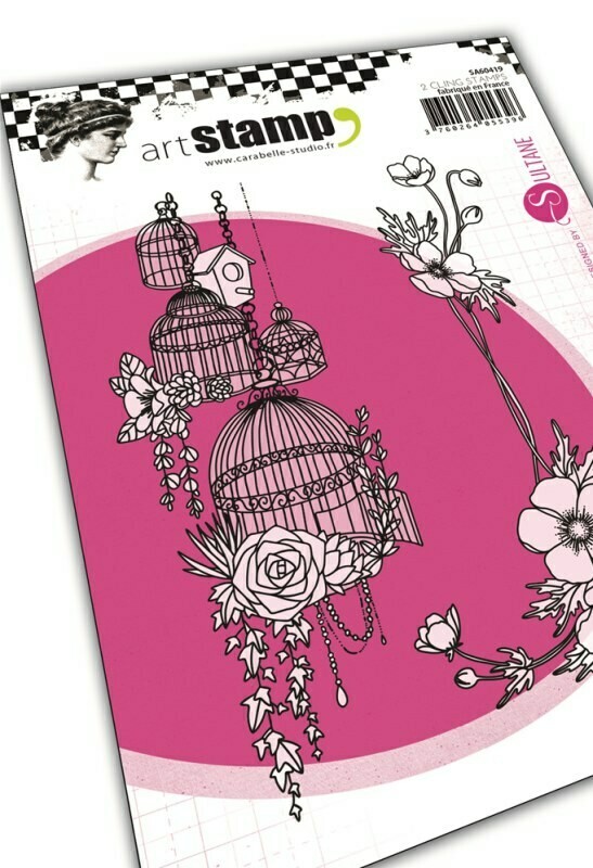 Set de tampons cling A6 : French flowers by Sultane - 10x15cm Set de tampons cling A6 : French flowers by Sultane - 10x15cm