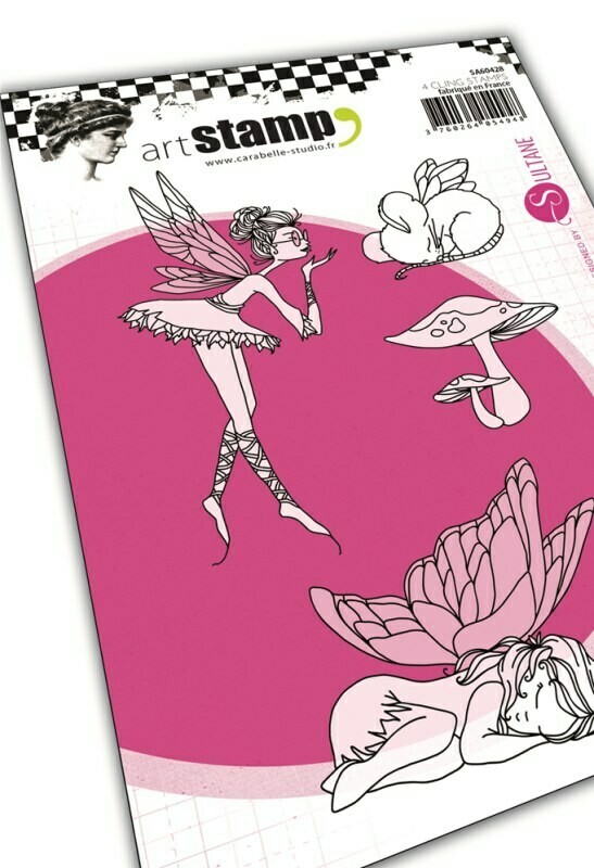 Set de tampons cling A6 : Littles fairies ! By Sultane - 10x15cm Set de tampons cling A6 : Littles fairies ! By Sultane - 10x15cm