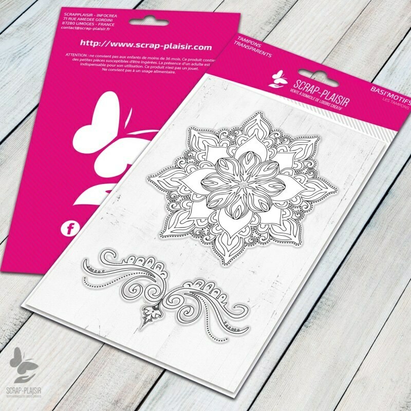 Set de 2 tampons clear fleur de byzance - 10x15cm Set de 2 tampons clear fleur de byzance - 10x15cm