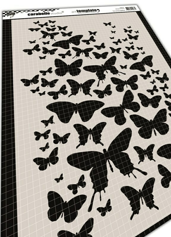 Pochoir A4 : Un vol de papillons Pochoir A4 : Un vol de papillons