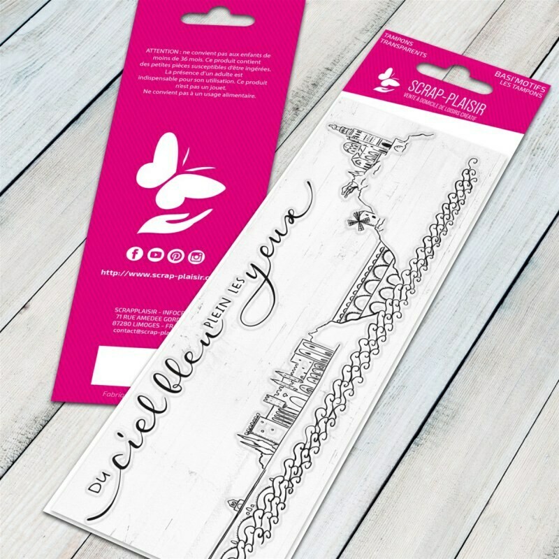 Set de 2 tampons clear la Provence au fil de l?eau - 13x5,5cm Set de 2 tampons clear la Provence au fil de l?eau - 13x5,5cm