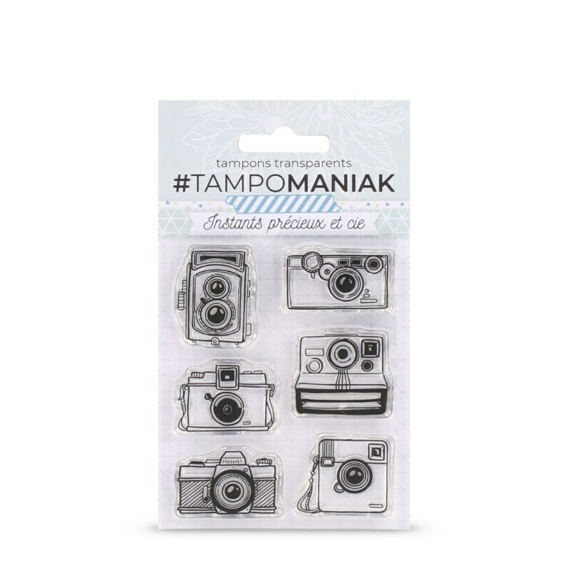 Set de tampons clear Photographe collectionneur - 10x8cm Set de tampons clear Photographe collectionneur - 10x8cm