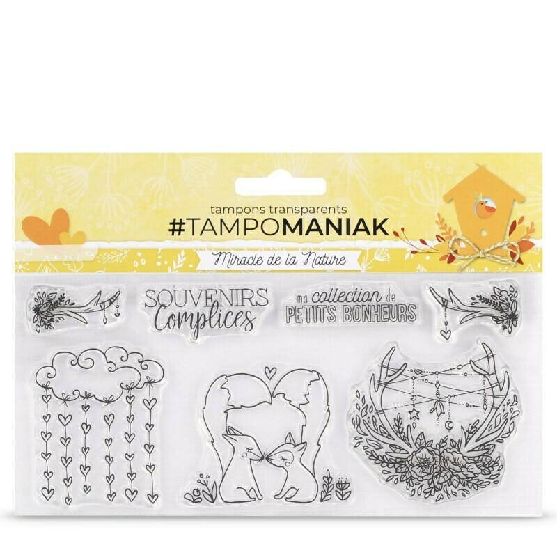 Set de tampons clear Amour de renard - 10x21cm Set de tampons clear Amour de renard - 10x21cm