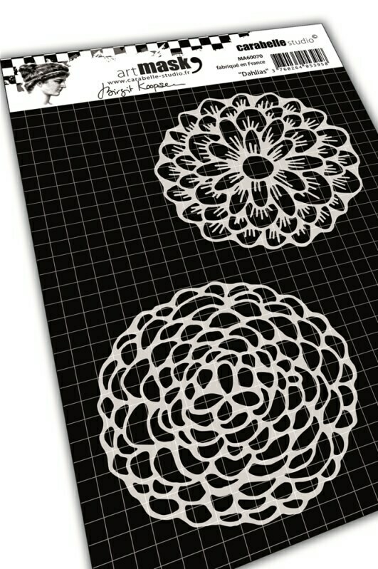 Masque A6 : Fanciful Dahlias by Birgit Koopsen Masque A6 : Fanciful Dahlias by Birgit Koopsen