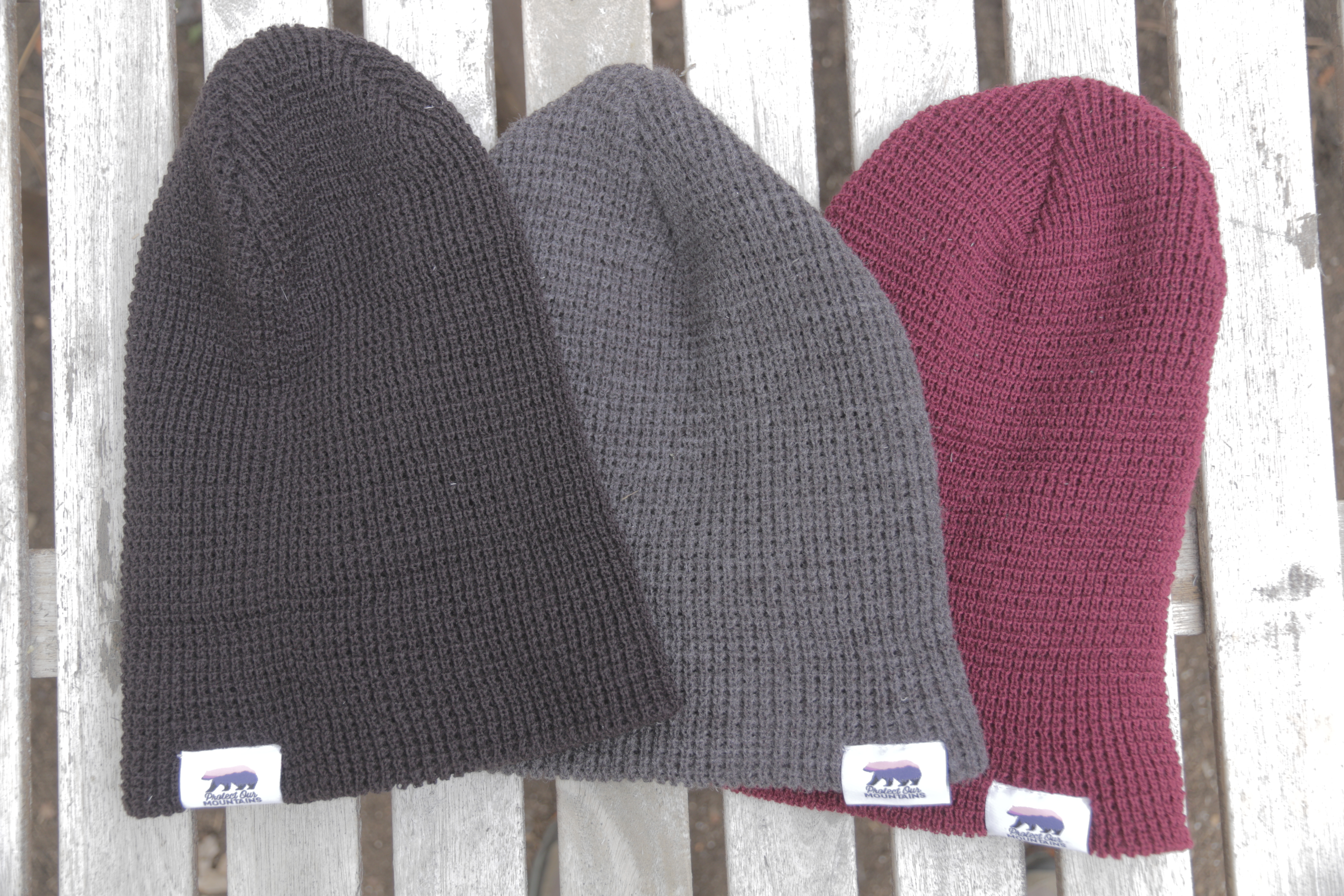 Protect Our Mountains Waffle Knit Beanie