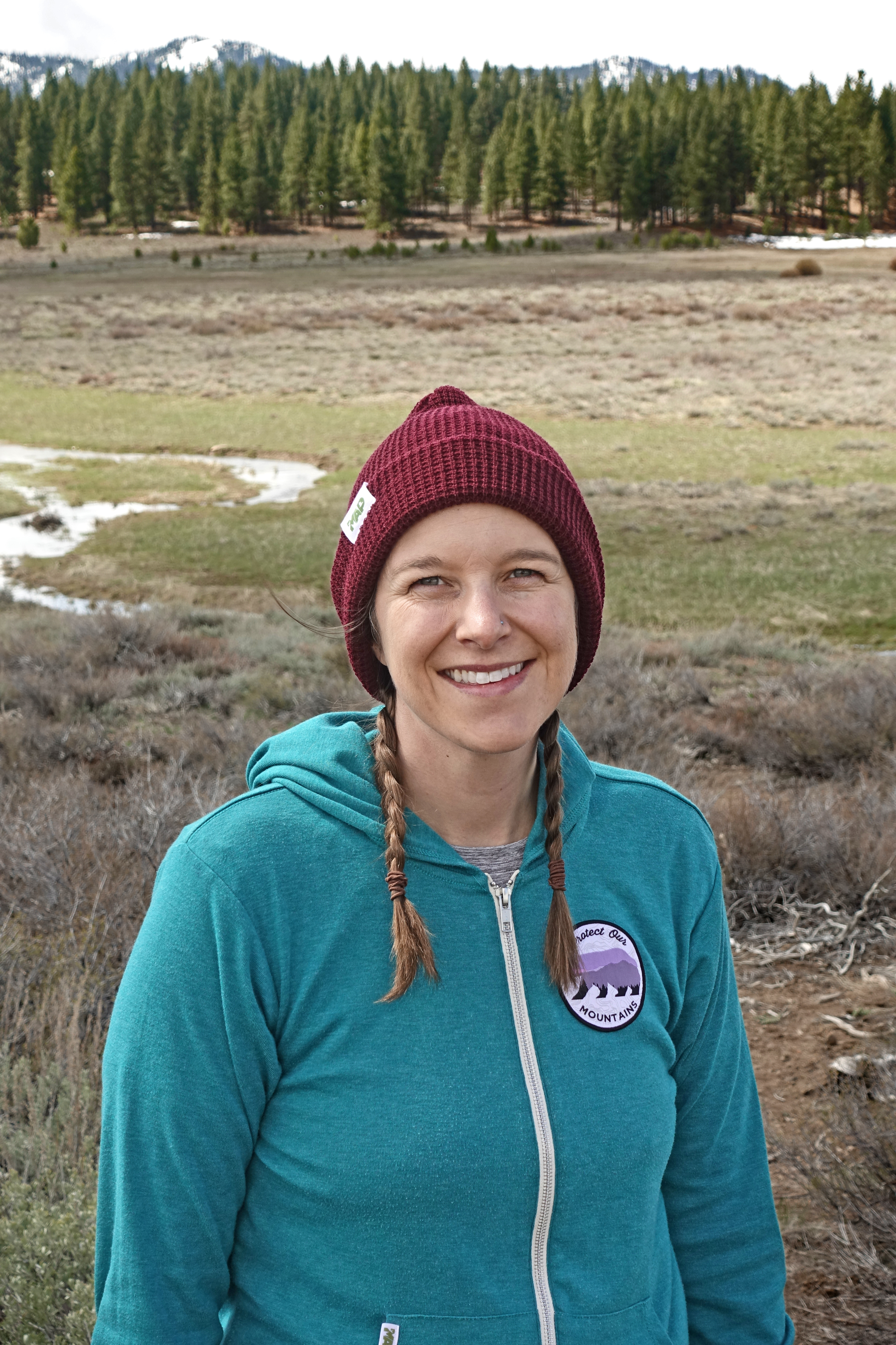 Protect Our Mountains Waffle Knit Beanie