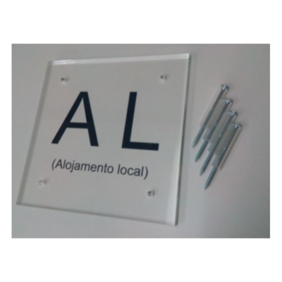 Placa Alojamento Local em Acrílico