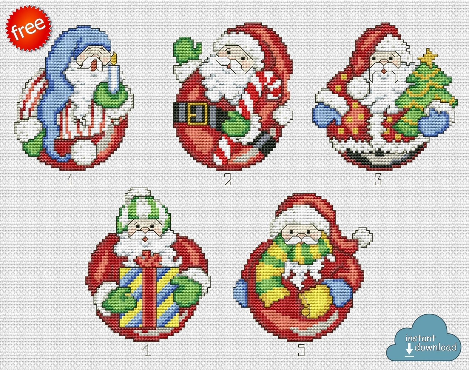 Free Christmas Cross Stitch Charts Download