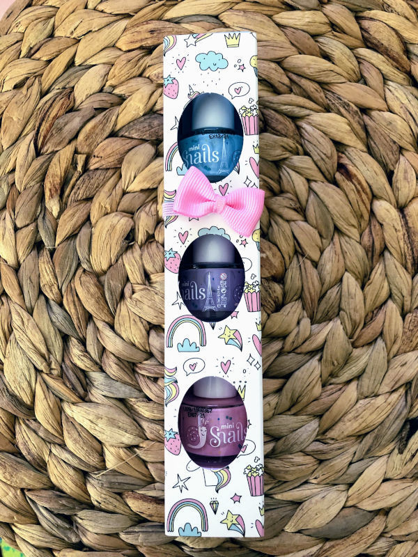 Snails Safe 'N' Beautiful Bebe 3 Pack Mini Nail Polish Snails Safe 'N' Beautiful Bebe 3 Pack Mini Nail Polish