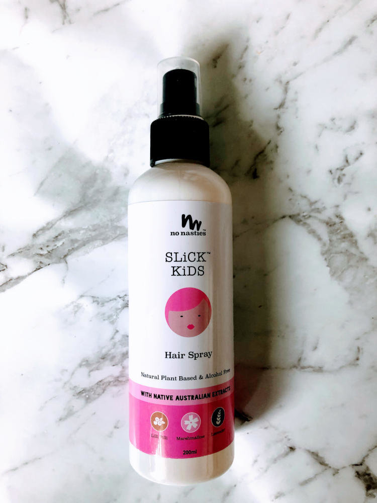 No Nasties Slick Kids Alcohol Free Kids Hair Spray Lilee