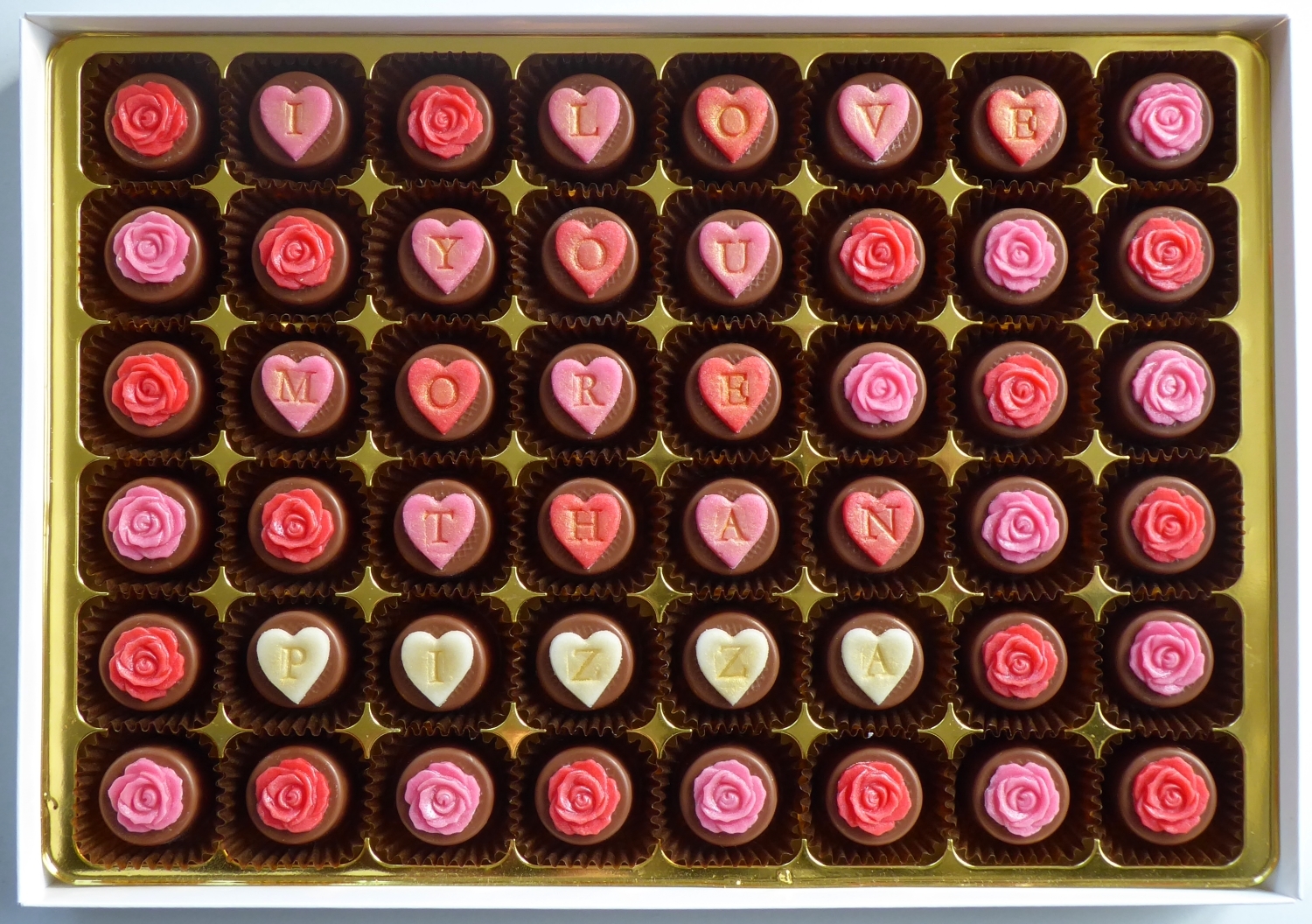 I Love You More Than... personalised chocolates 00056