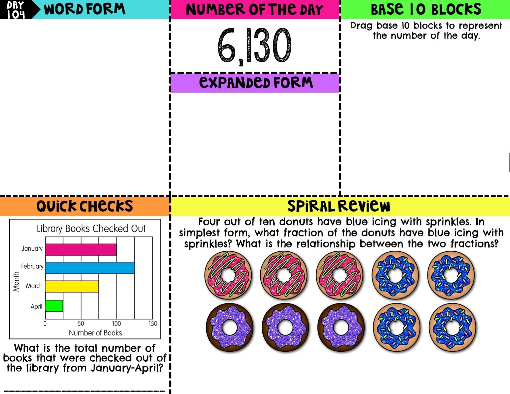4th Grade Digital Math Warm Ups | Digital Morning Work