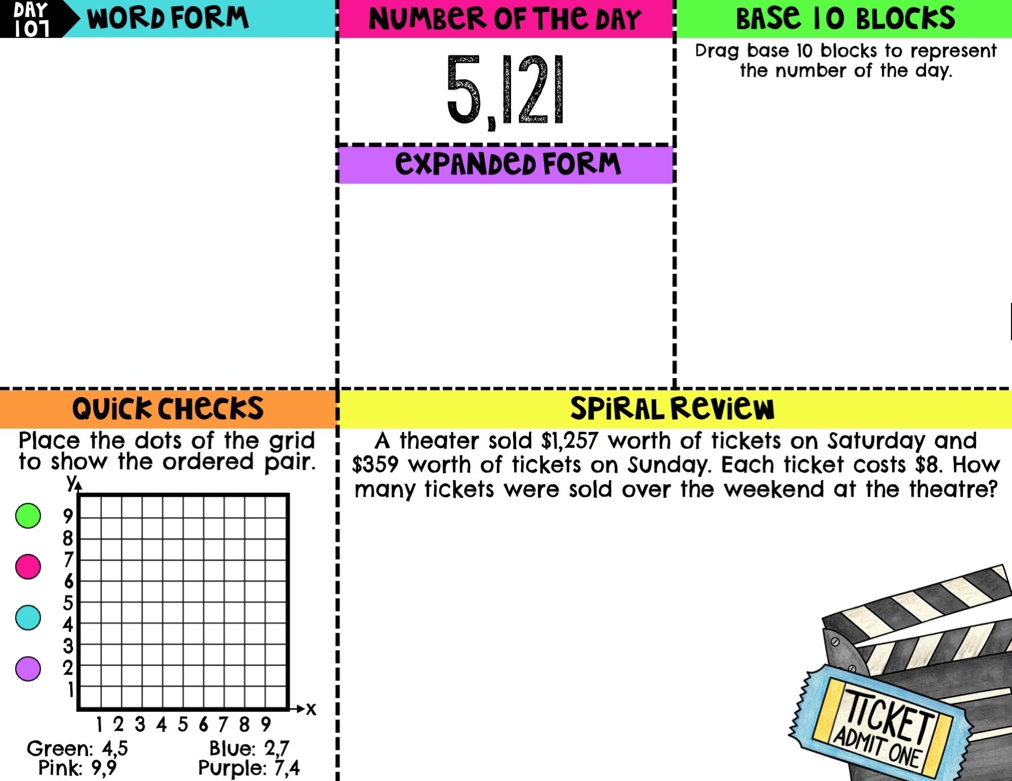 4th Grade Digital Math Warm Ups | Digital Morning Work