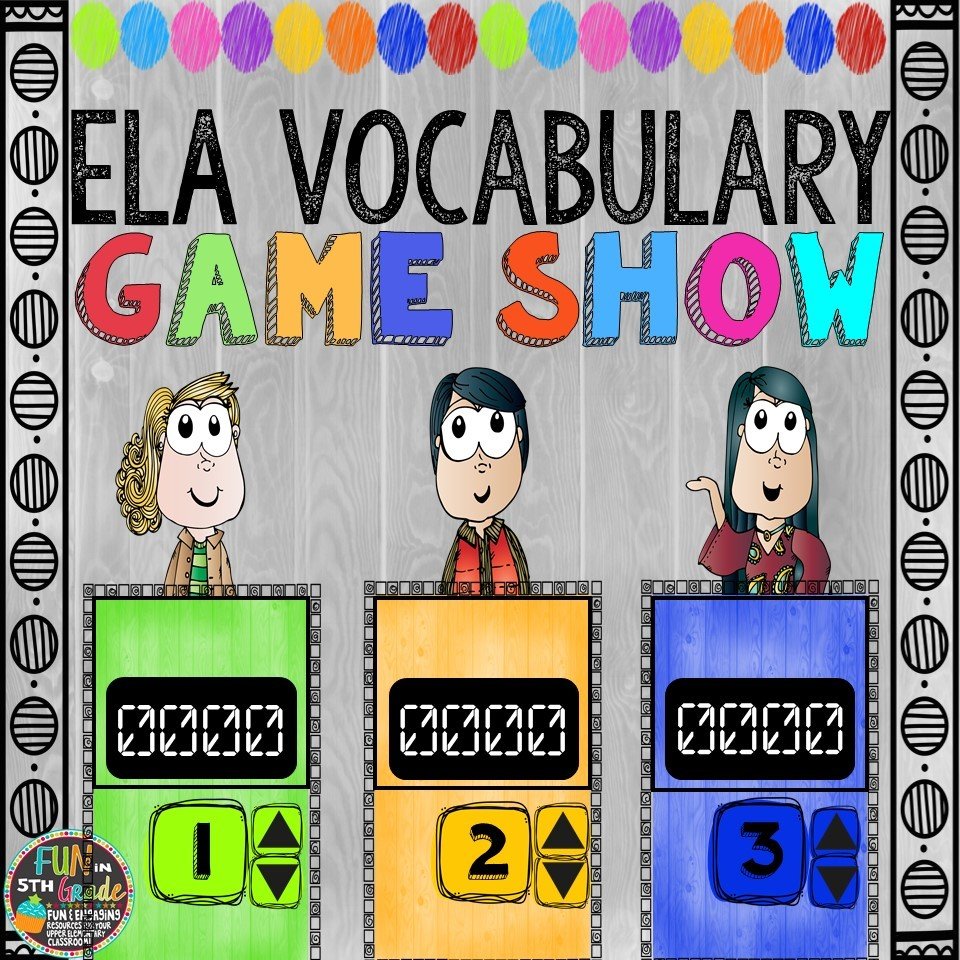 ELA Vocabulary Game Show (PowerPoint Game) 00034