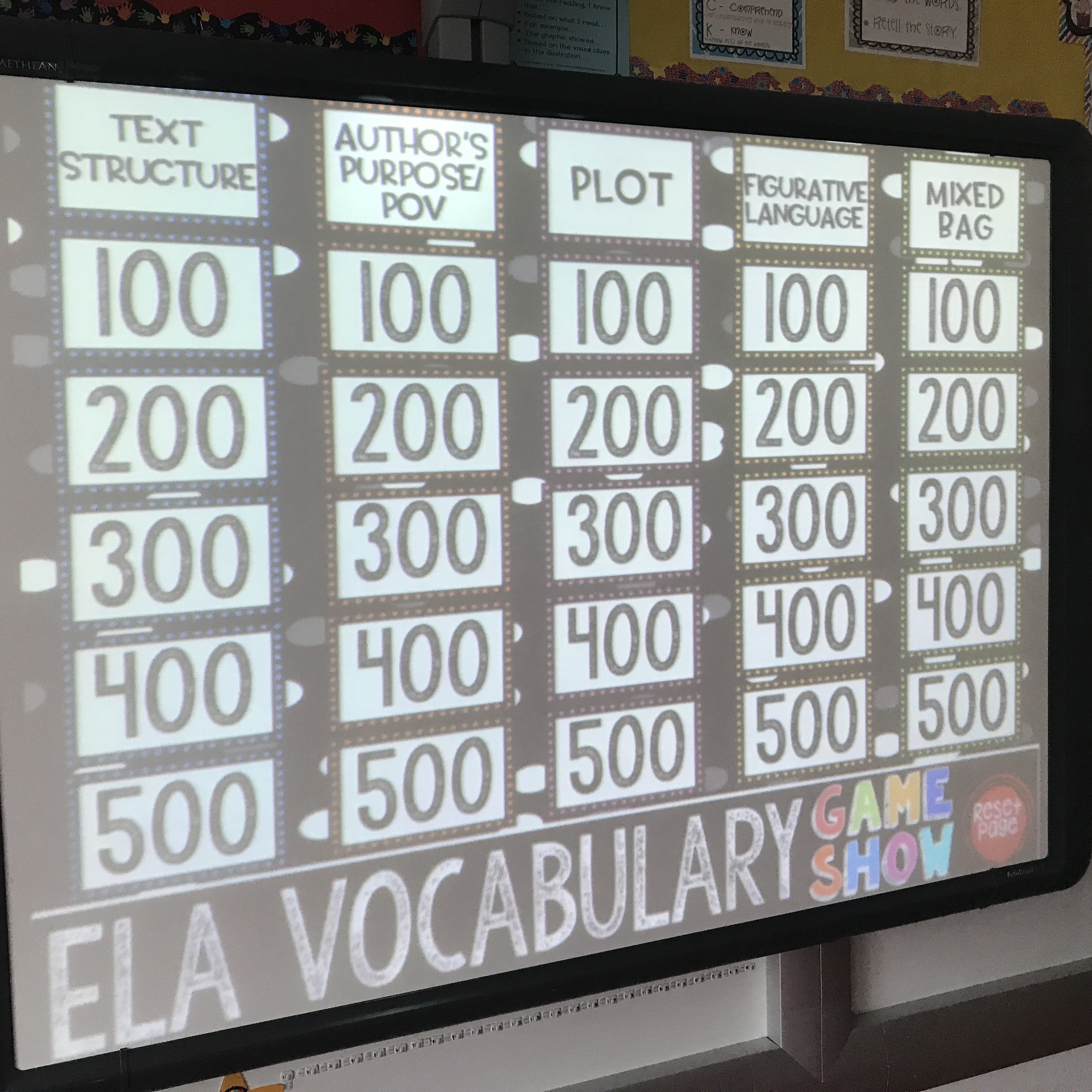 ELA Vocabulary Game Show (PowerPoint Game)