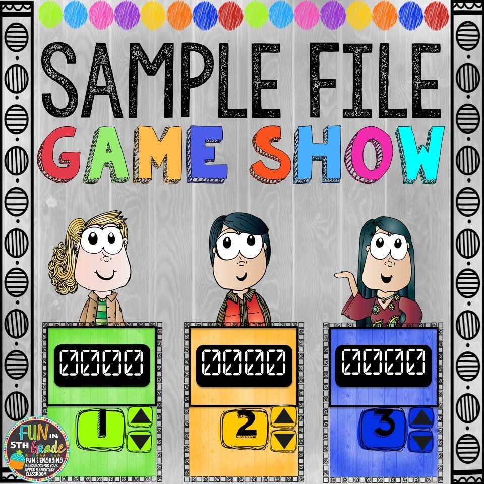 Sample Game Show File Sample Game Show File