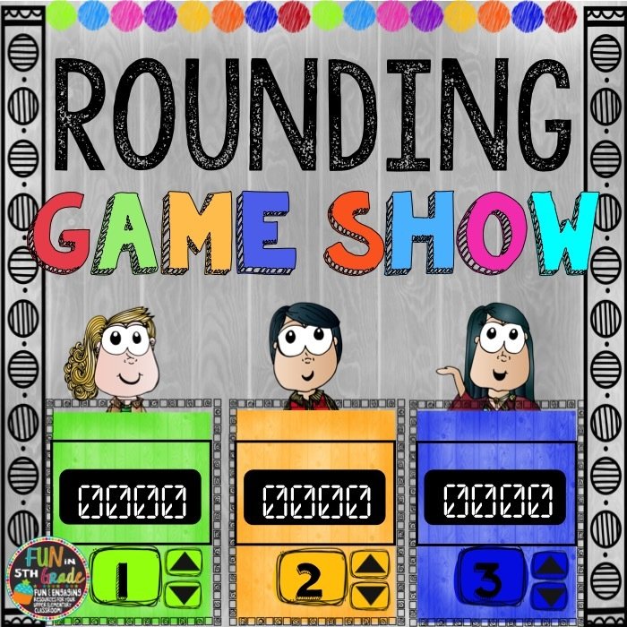 Rounding Whole Numbers Game Show (PowerPoint Game) 00031