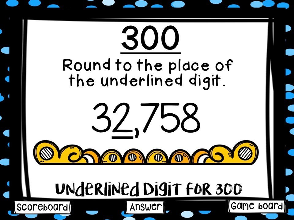 Rounding Whole Numbers Game Show (PowerPoint Game)