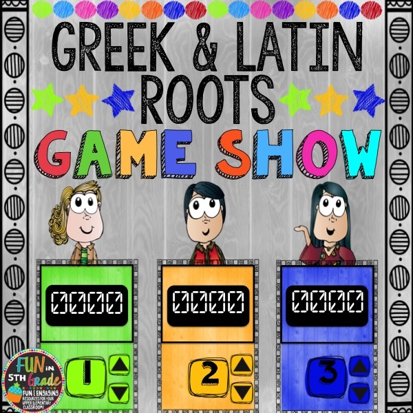 Greek and Latin Roots Game Show (PowerPoint Game) 00037