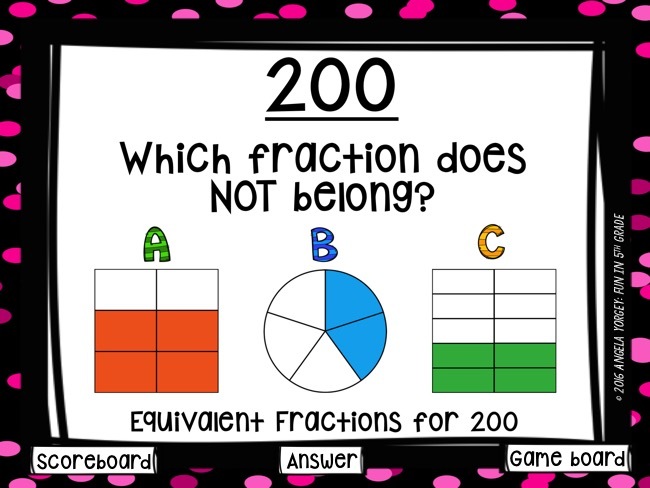 Intro to Fractions Game Show (PowerPoint Game)