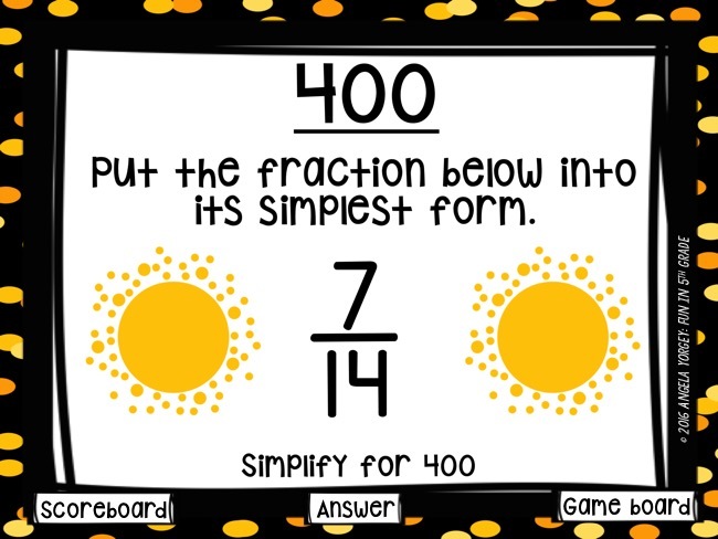 Intro to Fractions Game Show (PowerPoint Game)