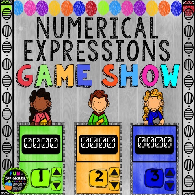 Numerical Expressions Game Show (PowerPoint Game) 00038