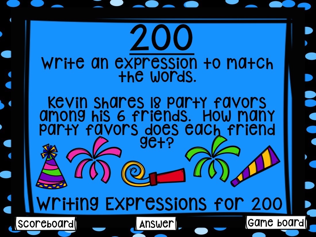 Numerical Expressions Game Show (PowerPoint Game)