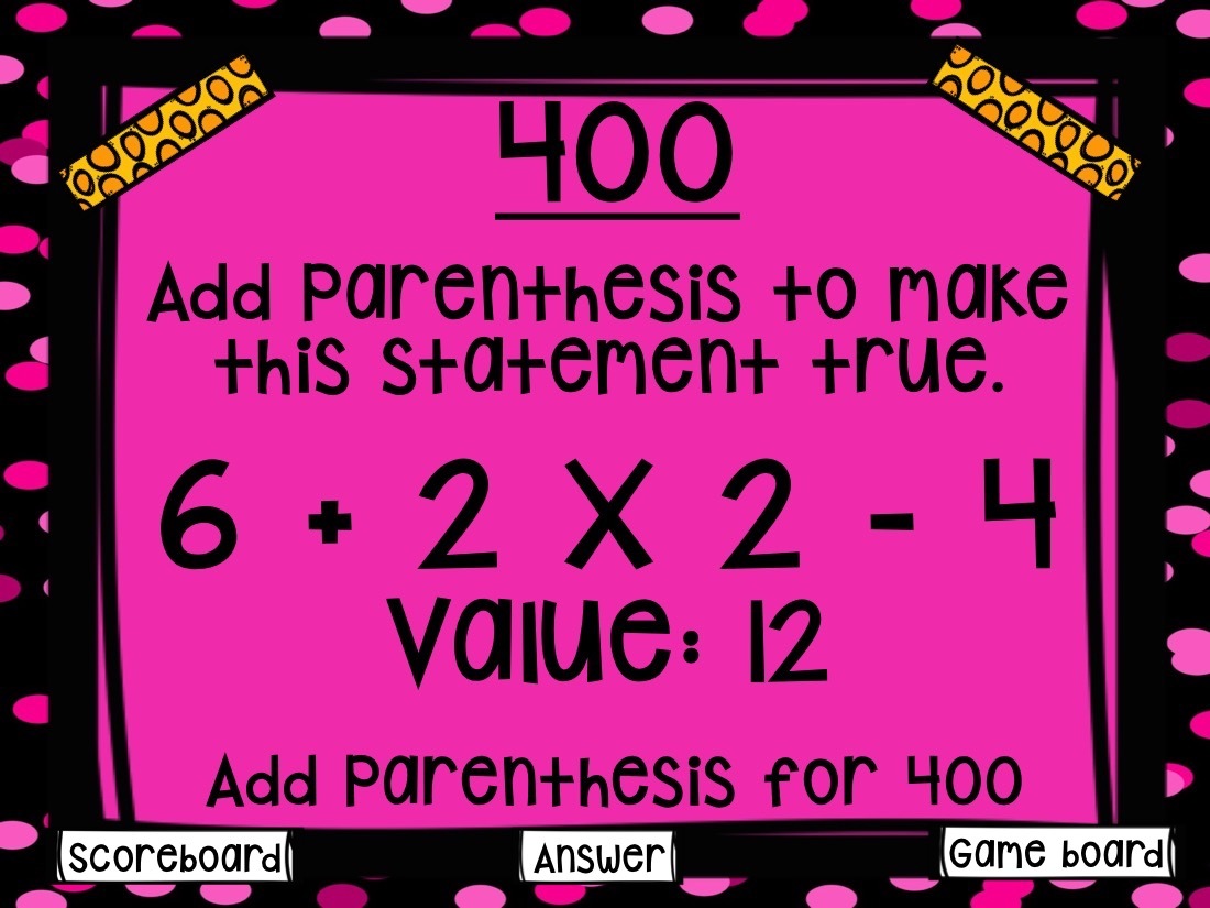 Numerical Expressions Game Show (PowerPoint Game)