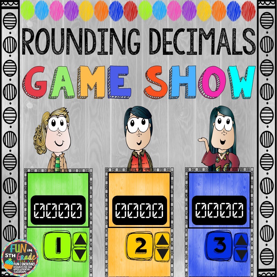 Rounding Decimals Game Show (PowerPoint Game) 00041