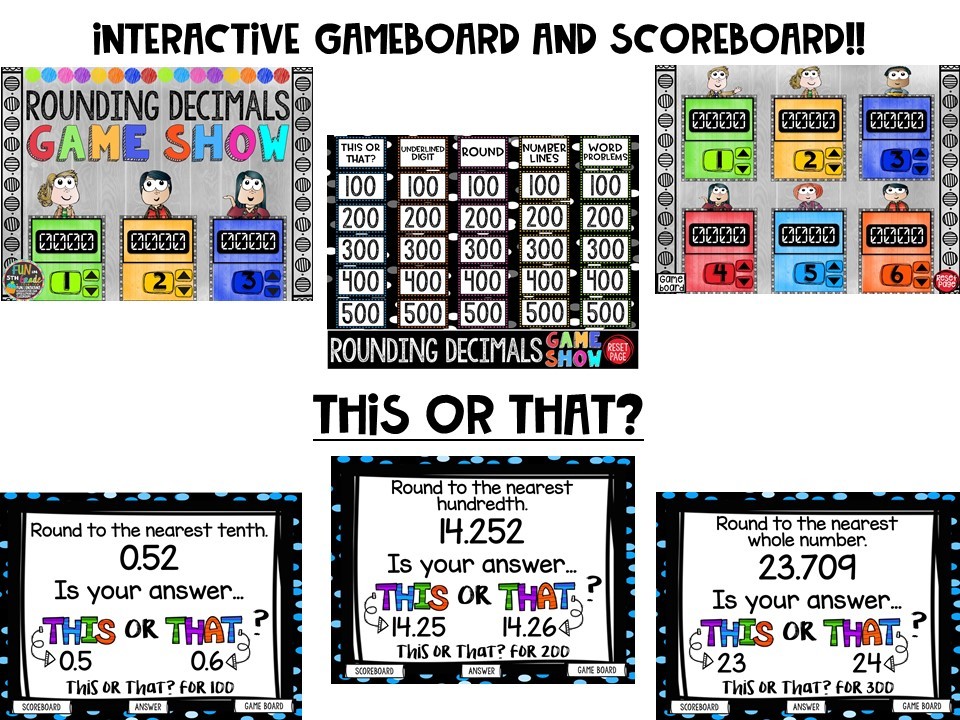 Rounding Decimals Game Show (PowerPoint Game)