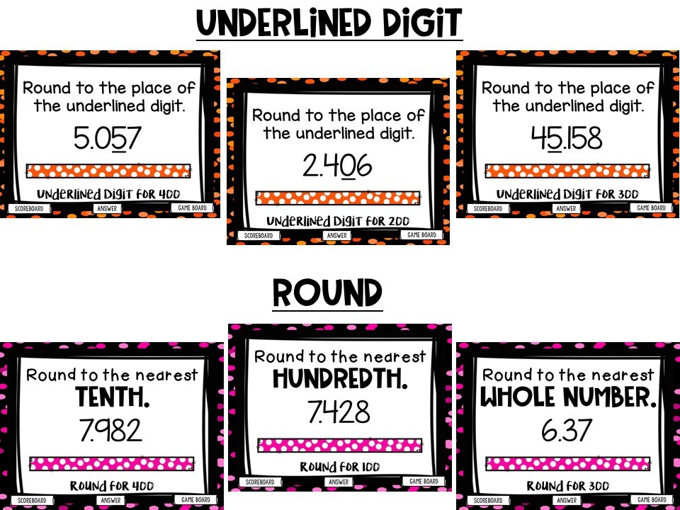 Rounding Decimals Game Show (PowerPoint Game)