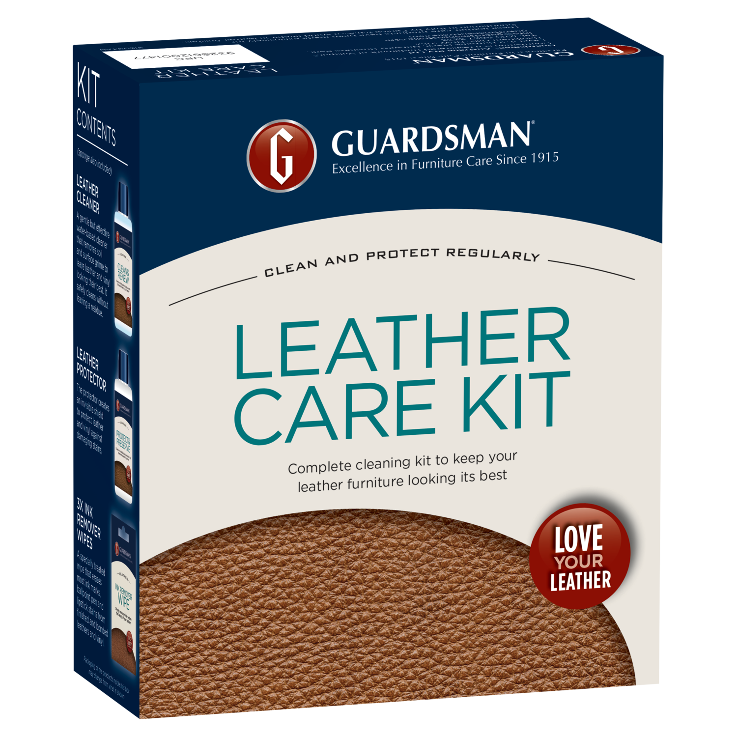 LEATHER CLEANER Guardsman Leather Care Kit for Cleaning Leather Products
