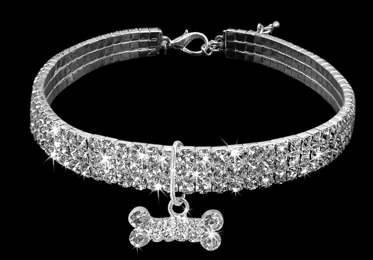 Diamante Dog Collar 00000