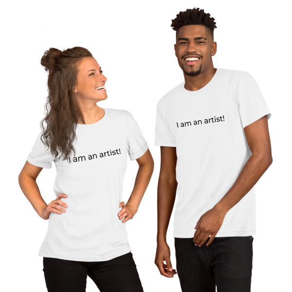 "I am an artist"Short-Sleeve Unisex T-Shirt 00001