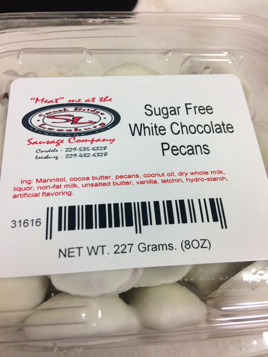 Sugar Free White Chocolate Pecans Sugar Free White Chocolate Pecans