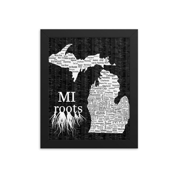 MI Roots Framed poster 00005