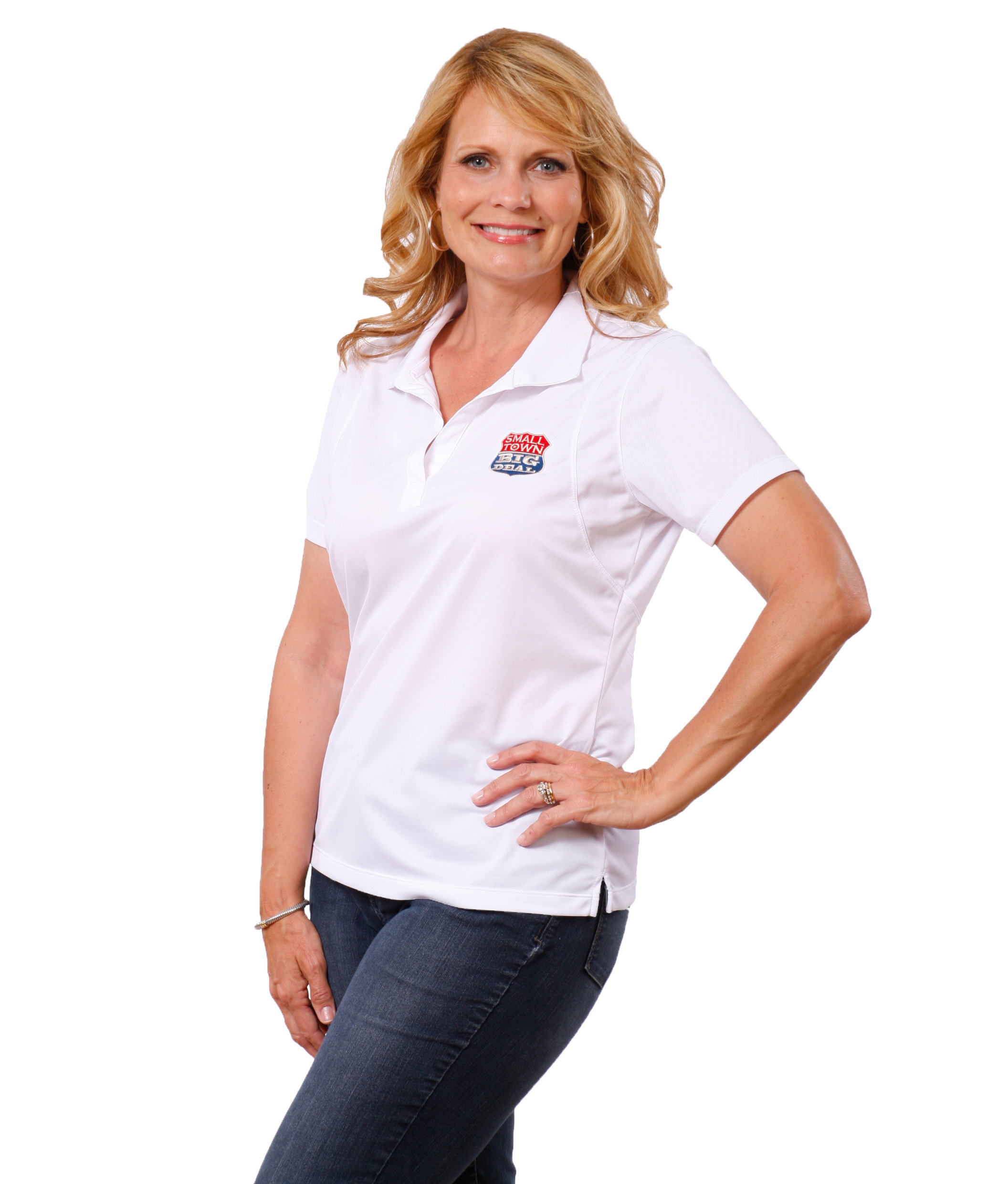 Ladies Moisture Wicking Sports Shirt with full color logo STLWPFC