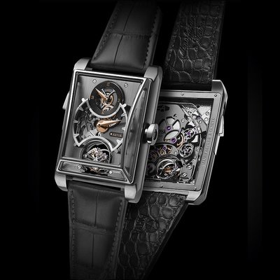 Minute Repeater with 3 Gongs, regulator and Double Axis Tourbillon Titanium Edition 1/1 Minute Repeater with 3 Gongs, regulator and Double Axis Tourbillon Titanium Edition 1/1