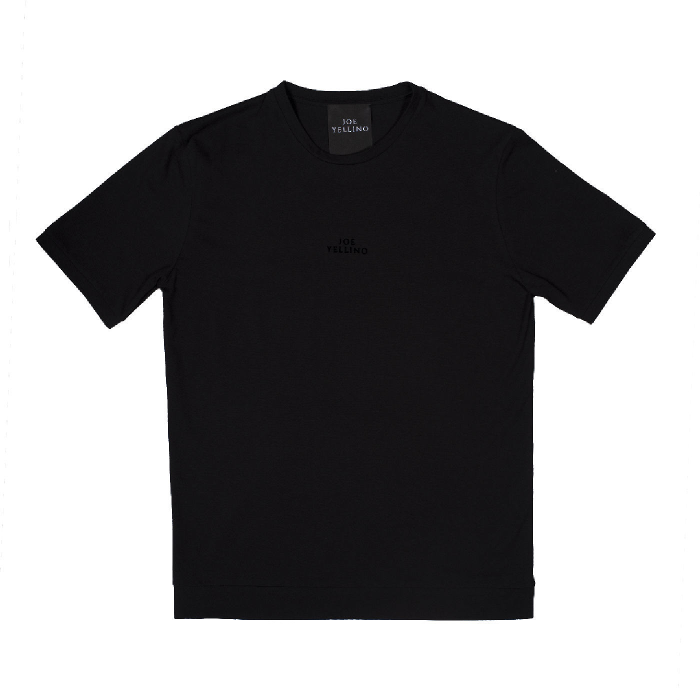 Black t-shirt with joe yellino logo 00102