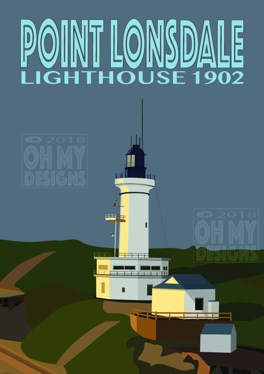 Point Lonsdale - Lighthouse, dusk PL-LD