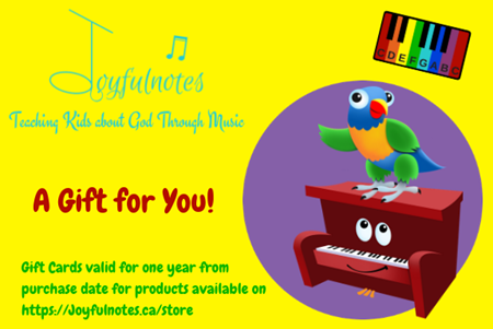 Joyfulnotes Gift Certificates 00100