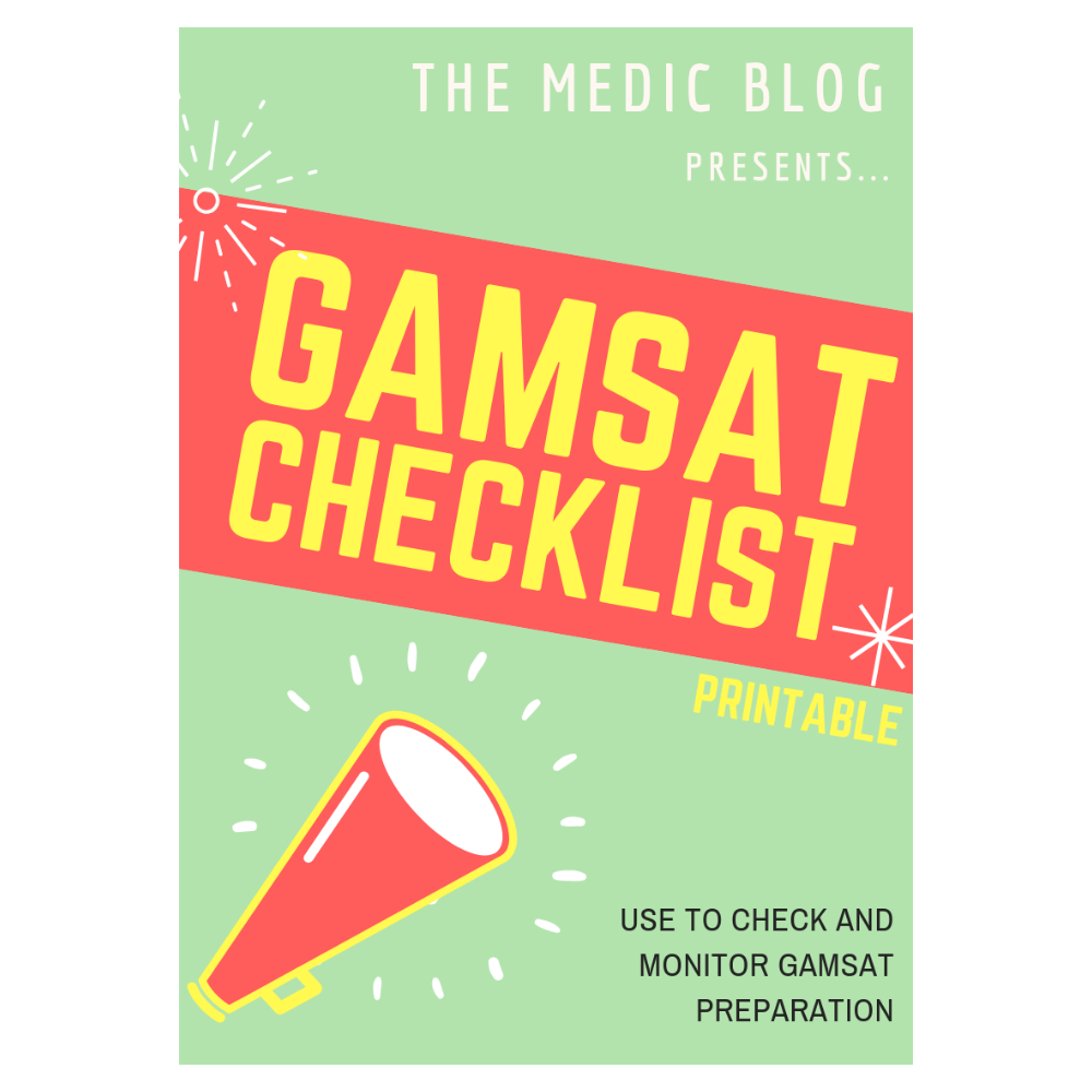 GAMSAT Checklist 019