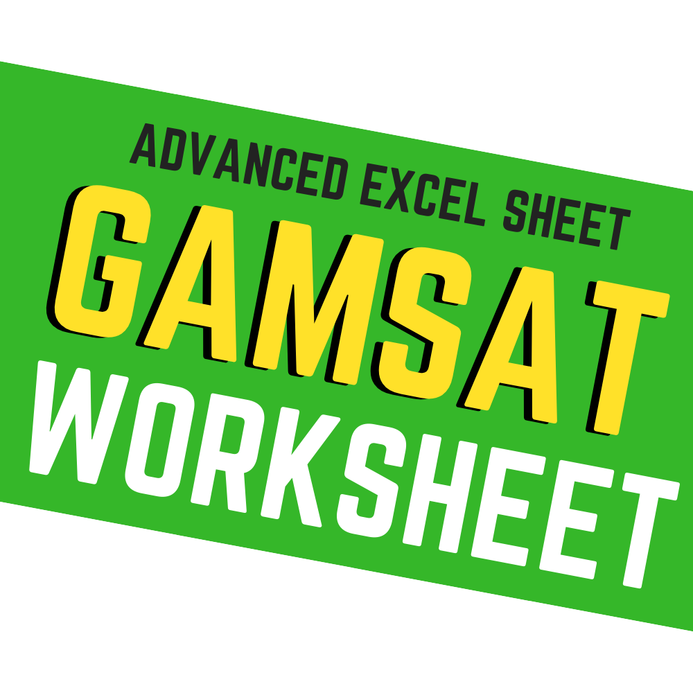 GAMSAT WORKSHEET 008