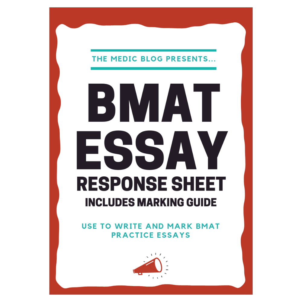 BMAT Essay Response Sheet and Marking Guide 027